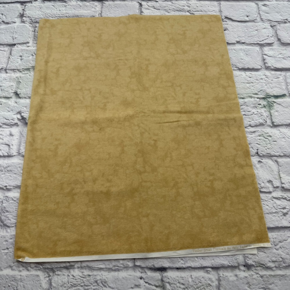 Moda Timber Creek Flannels Holly Taylor Cream Cotton Fabric 1 Yard Tonal